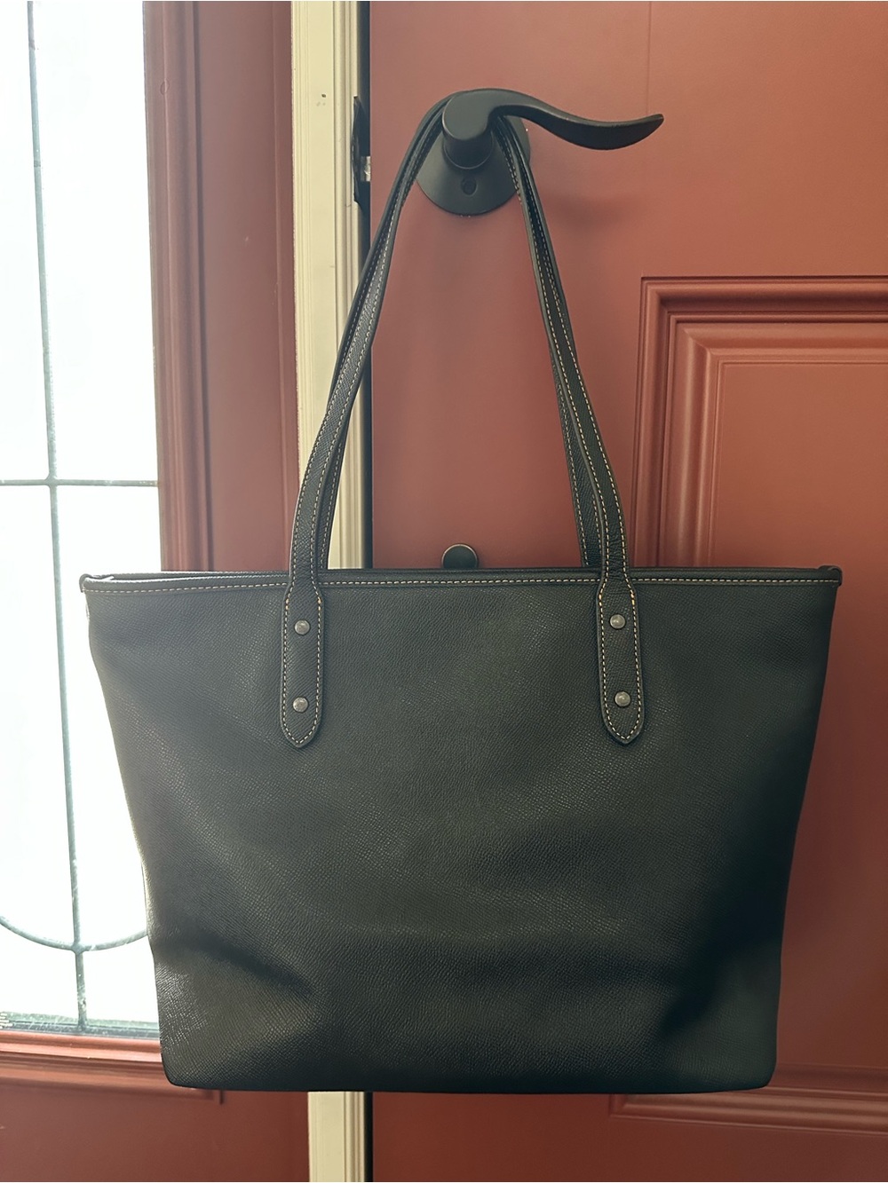 Coach Tattoo Embroidered City Zip Tote-includes Coach Dust Bag - Picture 7 of 16